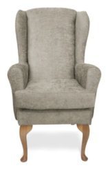 Mawcare - The Buckingham - high seat orthopedic Wingback fireside Armchair in Darcy fawn